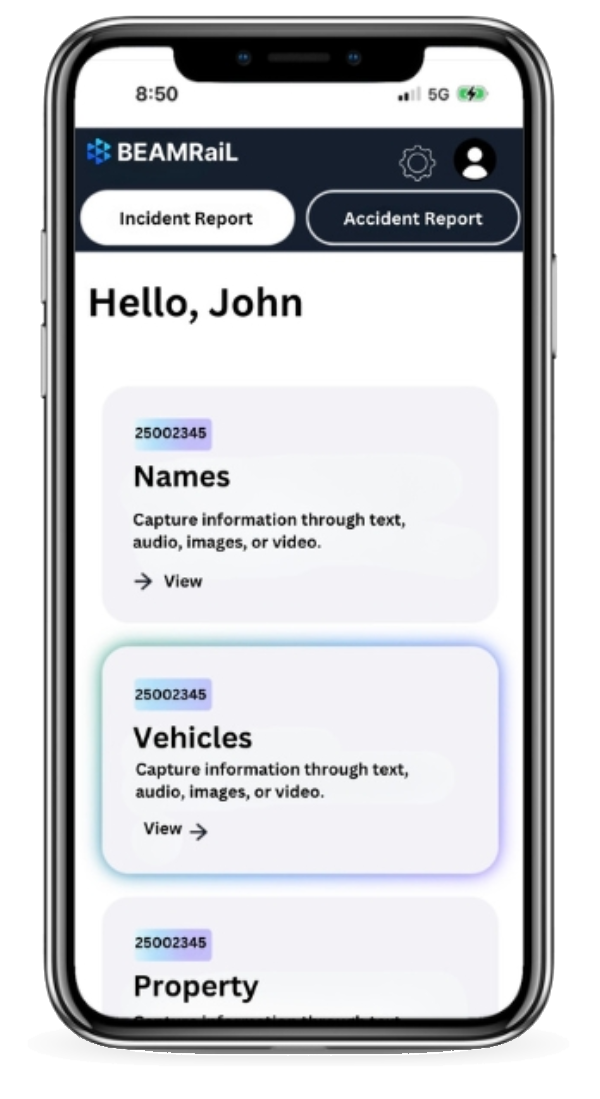 BEAMRaiL Mobile App